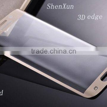 Hot bended technique 3D full coverage tempered glass screen protector for Samsung S6
