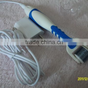 Vibrating and Changeable Heads LED Light Microneedle Dermaroller