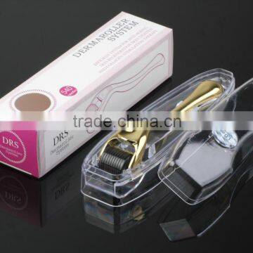 Wholesale 540 Titanium Needles 0.25mm Metallic Golden/Silver Handle DTS Derma Roller