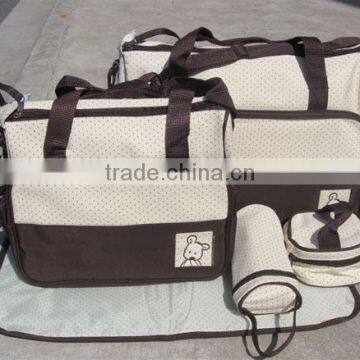 Microfiber New Fashion 5 pieces Set Diaper Bag (BCY11-01)