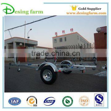 Galvanized semi boat trailer