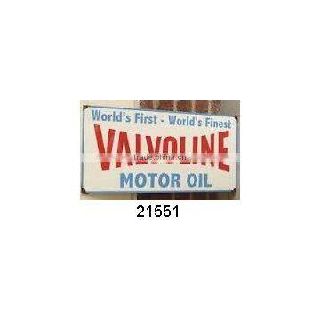 Manufacturer & Exporter of VALVOLINE MOTOR OIL IRON SHEET WALL SIGN