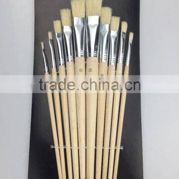 10 pc Art Nylon Brush, Oil Painting Brush With Aluminium Ferrule. Trade Assurance. photo-3