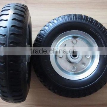 8 inch flat free pu tires for caster wheels 2.50-4