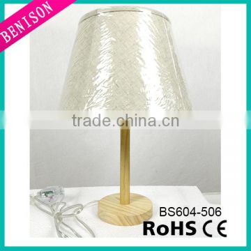 2016 factory Table Lamp,Wood&Cloth shade Desk Lamp,Decoration Lighting for Indoor (bedroom/recepiton room/living room)