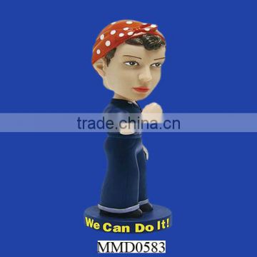 Polyresin Wedding Custom Bobblehead Doll