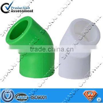 plastic ppr fittings elbow 45 degree