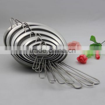 Stainless Steel Fine Tea Mesh Strainer Colander Sieve with Handle for Kitchen Food Rice Vegetable,set of 3