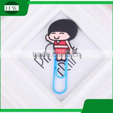 Office Stationery Personalized Plastic Pvc Cartoon Paper Clip Holder photo-4