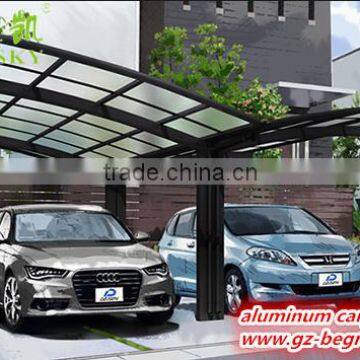 White Metal Frame Waterproof Canvas Car Garage With Polycarbonate Sheet,waterproof Canvas Car Garage,2 Car Metal Carport photo-3
