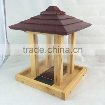 wooden bird feeder in factory /Gazebo pet Feeder