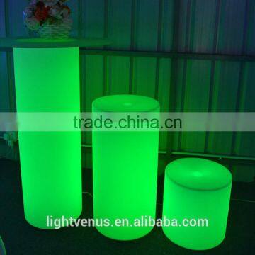 Garden Lighting Cylindrical Lamp Rechargeable Color Changing Remote Control Led Pillar Column Light photo-4