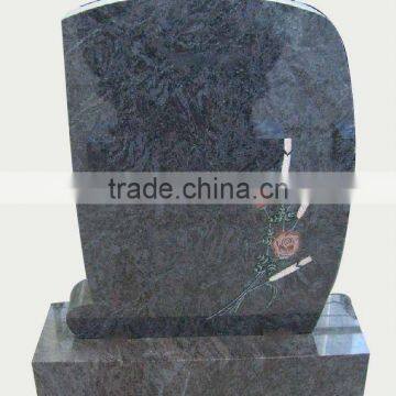 carved flower granite tombstones,cheapest headstone,headstone etching (23 years factory)