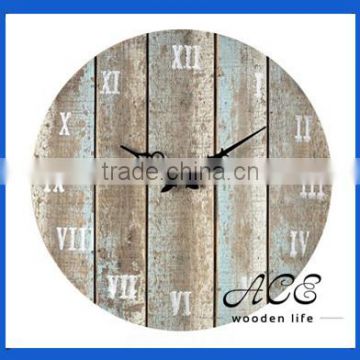 Wooden Vintage Wall Clock for Home Decoration Wooden Clock