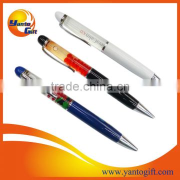 3D liquid floating pen for promotion