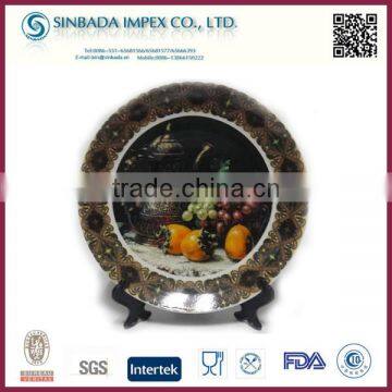 2015 unique design ceramic dry party fruit plates for dercration, custom ceramic plates