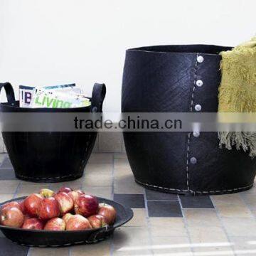 Recycled rubber pot rubber basket