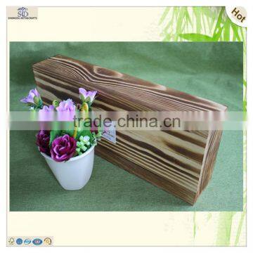Sale Large Colored Pine Rectangle Wooden Food Crates photo-5