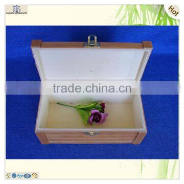 Large Craft Rectangle Storage Bamboo Plate Wooden Boxes photo-3