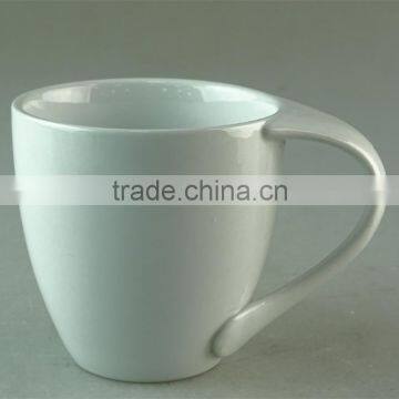 for 2016 white ceramic 400ml coffee cup porcelain coffee mug for hotel use