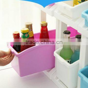 Double Layer Kitchen Sundries Plastic Storage Box photo-4