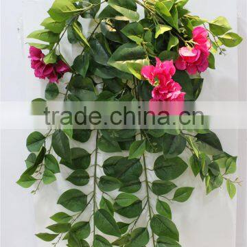 artificial branch leaves fake leaves with flower for decor