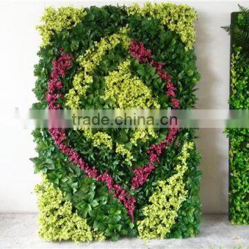 Home and outdoor decoration synthetic cheap artificial vertical green grass wall E08 04B02