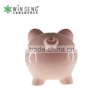 Hot Sales Cheap Ceramic Pink Piggy Bank for Promotional Gifts photo-2