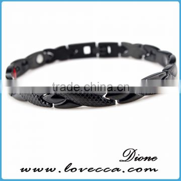 Wholesale Black Men's Hematite Health Ceramic Bracelet Links photo-6