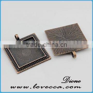 Cheap Factory Price Jewelry Settings Sqaure Cabochon Setting photo-3