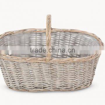 Willow Material Cheap Hand Woven Wire Kitchen Hamper Basket photo-4
