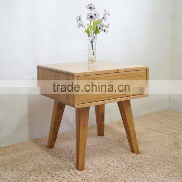 Home Bamboo Furniture Living Room Corner Sidetable With Drawer photo-2