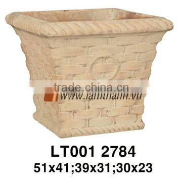 Light Trapezoid Antique Terracotta Home And Garden Pottery