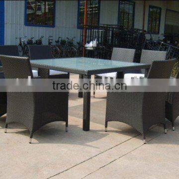 outdoor rattan living soom sofa set