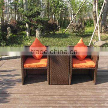 2015 3 Pics Romantic Anti-UV Outdoor Rattan Club Bar Set Furniture photo-2