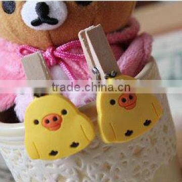 hot sale new products 2017 mini peg style cute peg craft decorative cheap wooden clothes hanger