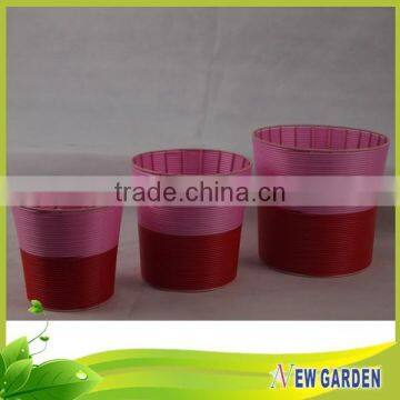 Newgarden Smooth Surface Flower Pot Imitation Rattan Basket photo-2