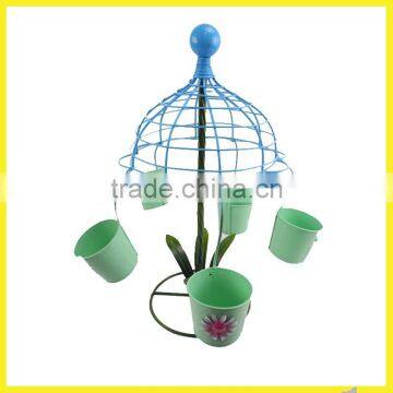 Pretty metal windbell doll for garden decoration