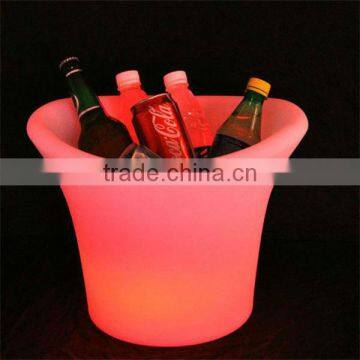 color changing led bucket/ led wine cooler bucket/ commercial bar furniture led beer bucket CE Rohs certified