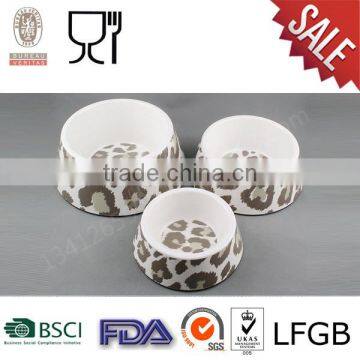 Printing round melamine pet feeder