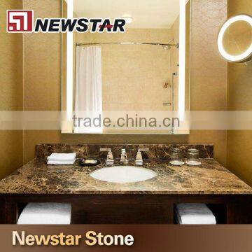 Newstar Dark Emperador Natural Marble Marble Vanity Marble Countertop