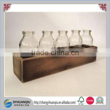 Wedding Bud Vase Party Shot Glass Vintage wooden Crate