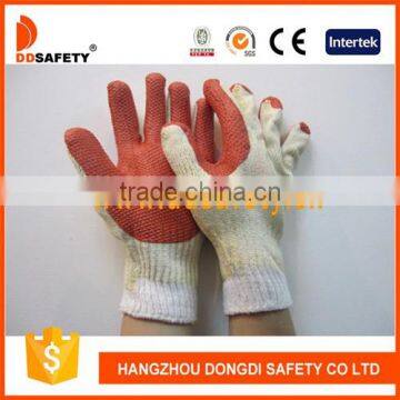 DDSAFETY 2017 Hot Sales Latex Coated Knitted Cotton Working Gloves