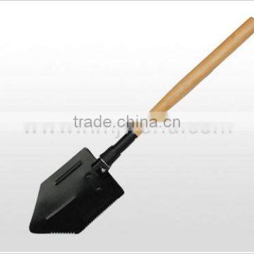 Chinese folding shovel with saw used for camping