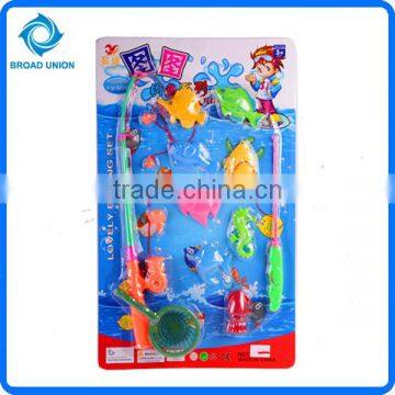 8PC Hot Sale Kids Magnet Toys Electric Fishing Game