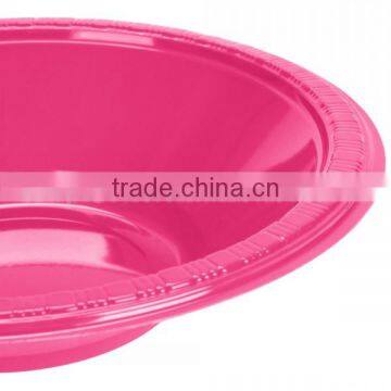FOOD GRADE 12 oz Disposable Plastic White Round Dessert Pink Bowl for Sale,OEM Plastic Disposable Pink Bowl 12 oz photo-2