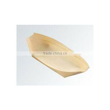 Boat Shaped Plate Wooden Made Takoyaki Tray Take out Tray Akashiyaki