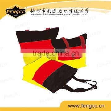 Custom trendy cheap cute german flag cotton souvenir shopping bag