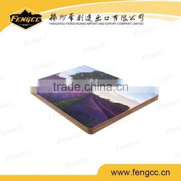 Promotional wooden table mat place mat with custom print