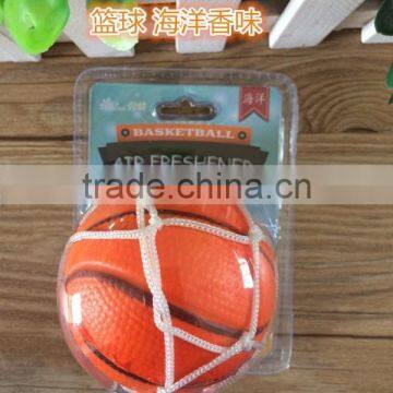 2015 long lasting PU basketball car air freshener/air freshner